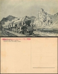 Steam locomotive of the CSD artist card Granz * approx. 1936