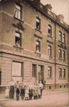 Dessau, Annenstraße 39, decorative painter L. Frischmuth, photo card, circa 1910