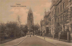 Dessau Funkplatz und Petruskirche * um 1920