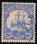 Deutsch-Neuguina Michel 10 o gestempelt Kaiseryacht
