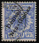 Deutsch-Neuguina Michel 4 o gestempelt Krone Adler