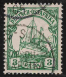 Deutsch-Ostafrika Michel 12 o gestempelt Kaiseryacht
