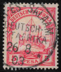 Deutsch-Ostafrika Michel 14 o gestempelt Kaiseryacht