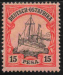 Deutsch-Ostafrika Michel 15 * ungebraucht Kaiseryacht 