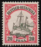 Deutsch-Ostafrika Michel 16 * ungebraucht Kaiseryacht 