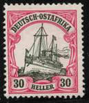 Deutsch-Ostafrika Michel 27 * ungebraucht Kaiseryacht 