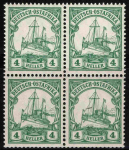 Deutsch-Ostafrika Michel 31 ** postfrisch Viererblock