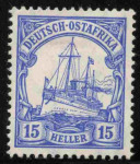 Deutsch-Ostafrika Michel 33 * ungebraucht Kaiseryacht  