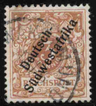 Deutsch-Südwestafrika Michel 5 b o gestempelt Krone Adler