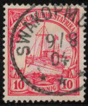German South West Africa Michel No. 13 cancelled, Kaiser's Yacht issue