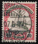 Deutsch-Südwestafrika Michel 17 o gestempelt Kaiseryacht
