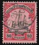 Deutsch-Südwestafrika Michel 19 o gestempelt Kaiseryacht