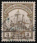 Deutsch-Südwestafrika Michel 24 o gestempelt Kaiseryacht
