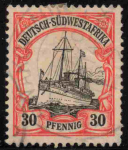 Deutsch-Südwestafrika Michel 28 o gestempelt Kaiseryacht 