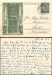 German goldsmith art postal stationery P 296 o Halle Saale 12.11.1943