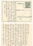 German emergency aid 6 Pfennig postal stationery German Reich o Börnecke December 31, 1935