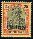 Deutsche Post in China Michel 19 postfrisch Germania Altsignatur