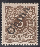 Deutsche Post in China  Michel 1a II * steiler Aufdruck ungebraucht mit Falz