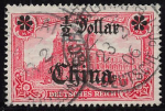 Deutsche Post in China Michel 34A o gestempelt 1/2 Dollar auf 1 Mark