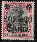 Deutsche Post in China Michel 42 o gestempelt Germania