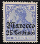 Deutsche Post in Marokko Michel 37 * ungebraucht Germania