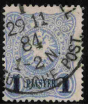 Deutsche Post in der Türkei Michel 3 o gestempelt Reichsadler im Oval