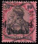 Deutsche Post in der Türkei Michel 43 o gestempelt Germania