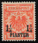 Deutsche Post in der Türkei Michel 9 * ungebraucht Krone Adler