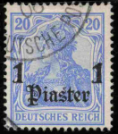 Deutsche Post in der Türkei Michel 26 o gestempelt Germania