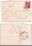 German Empire Michel 33 10 pfennigs on a letter from Friedrichroda July 8, 1875 to Eisenach