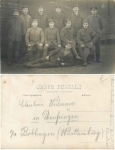 Deutsche Soldaten in Uniform 1.WK Deufringen Echtfoto um 19153.1916
