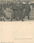 New Year's card German soldiers with post artist card *around 1915