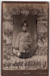 hessischer Offizier Carte cabinet Cabinet-Karte um 1900