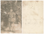 German soldier in military uniform with rifle cord, WW1 *approx. 1915