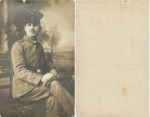 Deutscher Soldat vom 5. Regiment 1. WK Echtfoto * ca.1916