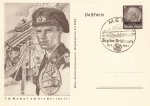 Lorraine 6 Pfennig Hindenburg stationary P242 In the fight for freedom Panzer o Metz Stamp Day 1941