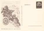 Alsace 6 Pfennig Hindenburg postal stationery P242 In the fight for freedom Army mountain leader 1940 *
