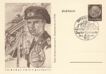German Empire 6 Pfennig Hindenburg postal stationery P242 In the fight for freedom tanks o Zwickau Stamp Day 1941
