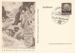 Luxembourg 6 Pfennig Hindenburg stationary P242 In the fight for freedom Narwik o Luxembourg Stamp Day 1941