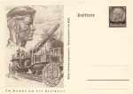 Luxembourg 6 Pfennig Hindenburg postal stationery P242 In the fight for freedom Flak 1940 *