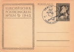 German Empire postal stationery postal congress special cancellation Berlin January 10, 1943 Stamp Day