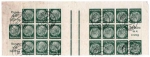 Deutsches Reich Markenheftchenbogen 49 Zusammendruck 