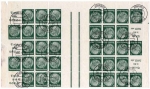 Deutsches Reich Markenheftchenbogen 49 Zusammendruck 