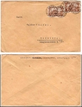 German Reich Michel 2 x 114 on a letter from Gröba near Riesa on July 6, 1922 to Radeberg