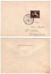 German Reich Michel 815 on registered letter Munich-Riem Rennplatz special cancellation The Brown Band of Germany 26.7.1942