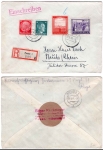 German Reich Michel 804 805 on R letter from Posen 09/22/1941 to Neuss