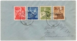 German Reich Michel 850 - 853 labor service on cover o Dresden A1 aa 25.8.1943
