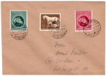 German Reich Michel 899 900 901 On letter Dresden 11.8.1944