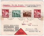 German Reich cash on delivery letter from Hamburg 10 November 3rd, 1941 to Neuss
