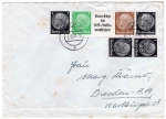 German Reich se-tenant W72 supports the NS-People's Welfare on letter o Berlin 1.9.1942